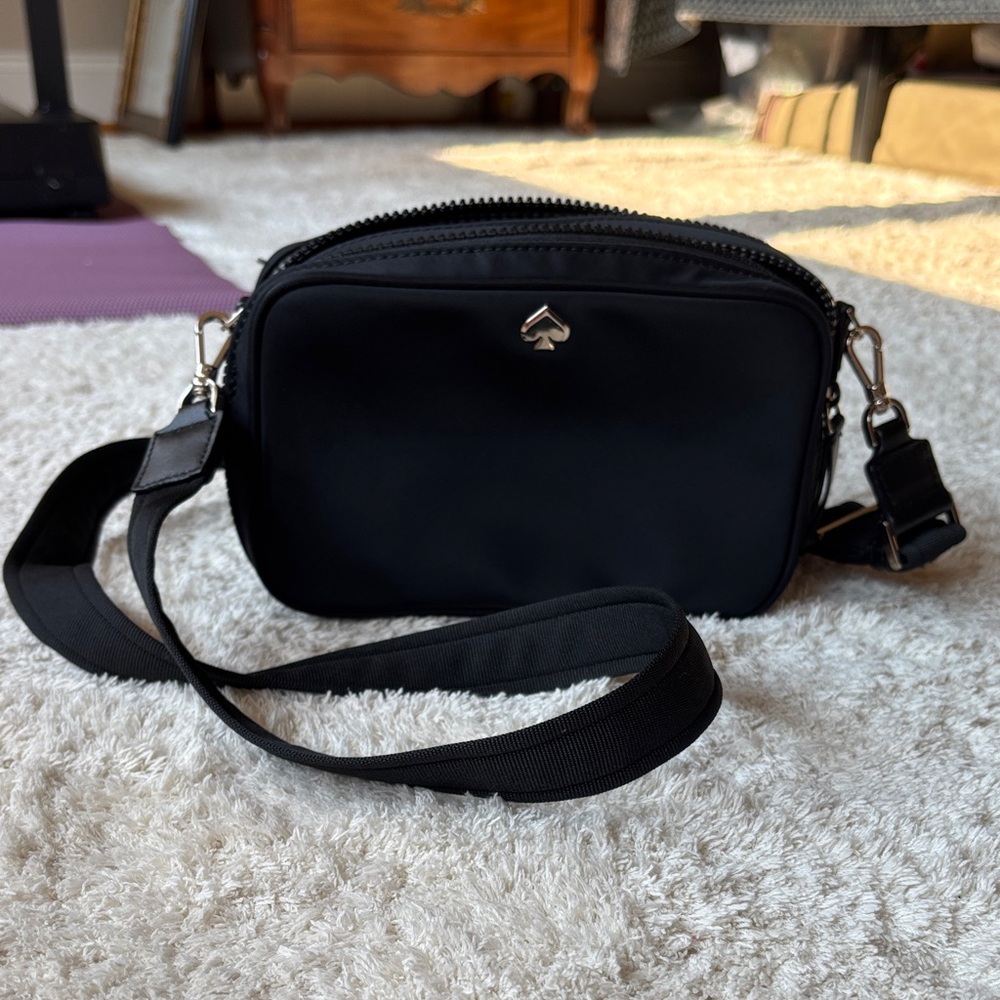 Kate Spade Black Nylon Camera Crossbody